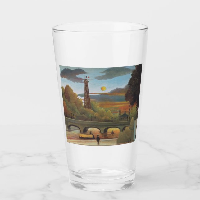 Seine & Eiffel Torn i Sunset (Paris, Frankrike) Glaskopp (Framsida)