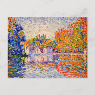 Seine Fine Art Painting Paul Signac Vykort