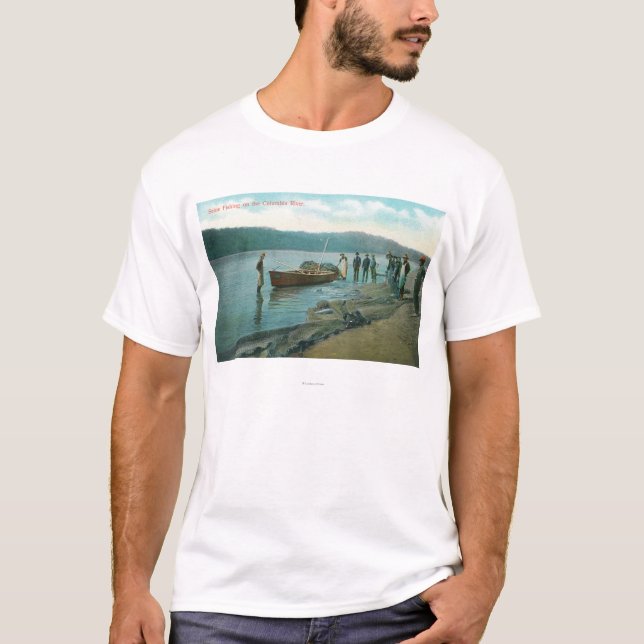Seine fiske på den RiverColumbia floden, ELLER T Shirt (Framsida)