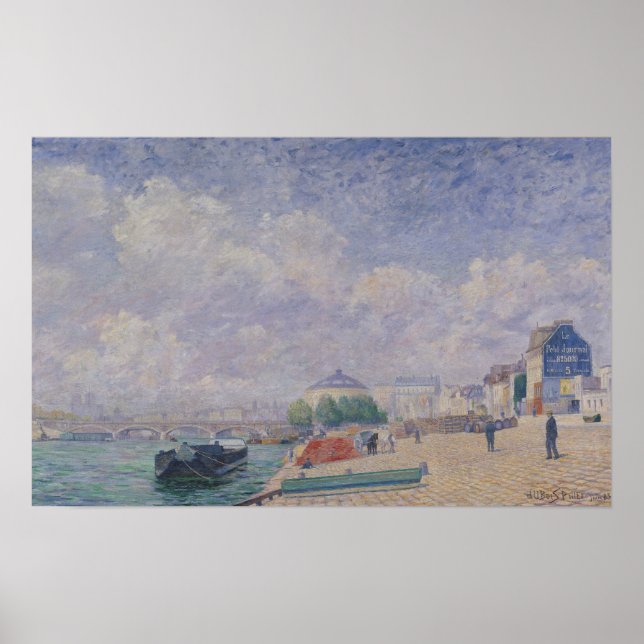 Seine i Bercy, 1885 Poster (Framsidan)