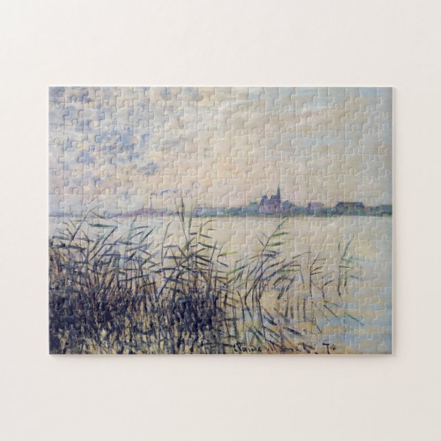 Seine nära Argenteuil Monet Fine Art Pussel (Horisontell)