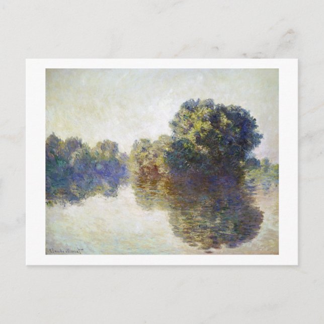 Seine nära Giverny Claude Monet Vykort (Framsida)