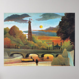 Seine och Eiffeltornet i solnedgång, Poster