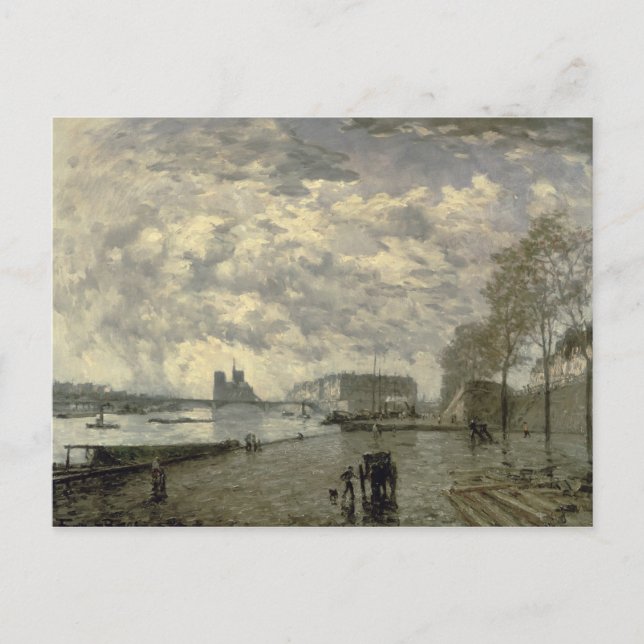 Seine och Notre Dame Vykort (Framsida)