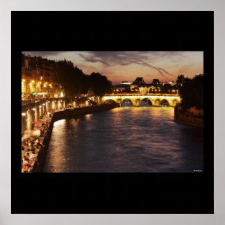 Seine River i Paris Poster