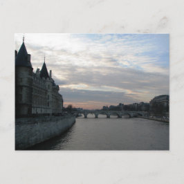 Seine River Paris Postcard Vykort