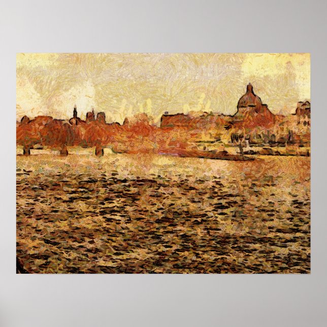 Seine River View Poster (Framsidan)