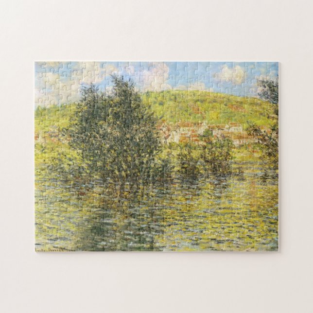 Seine Vé teuil Effect Sunshine after Rain Monet Pussel (Horisontell)