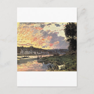 Seine vid Bougival i kväll (1870) Vykort