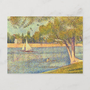 Seine vid Grand Jatte, Vår av Seurat Vykort