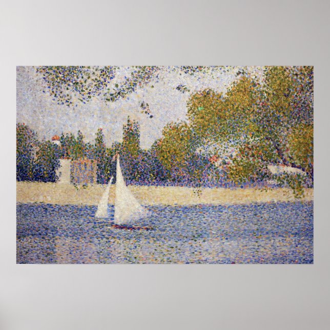 Seine vid La Grande Jatte (Boat Study) Poster (Framsidan)