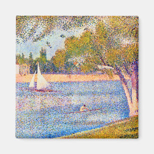 Seine vid La Grande Jatte, Seurat Magnet