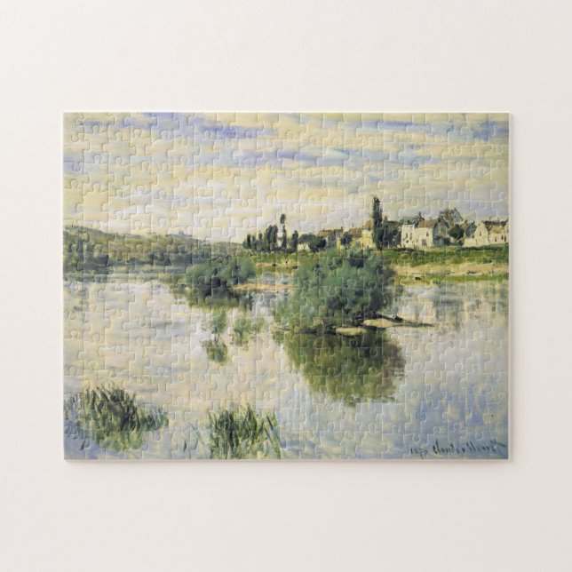 Seine vid Lavacourt Monet Fine Art Pussel (Horisontell)