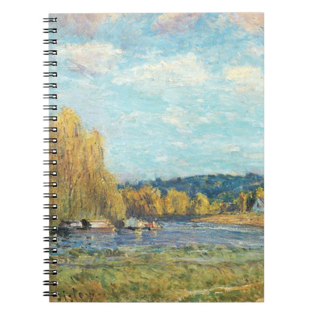 Seine vid Saint-Cloud Alfred Sisley Anteckningsbok (Framsidan)