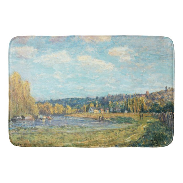 Seine vid Saint-Cloud Alfred Sisley Badrumsmatta (Framsidan)