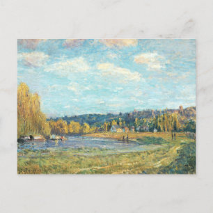 Seine vid Saint-Cloud Alfred Sisley Vykort