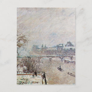 Seine visad från Pont Neuf, vinter Vykort
