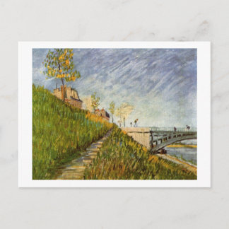 Seinebank, Pont de Clichy, Vincent van Gogh Vykort