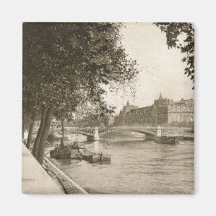Seinen, Paris, frankrikevintage Magnet