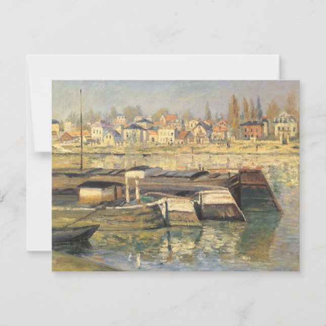 Seinen vid Asnieres av Claude Monet (Framsida)