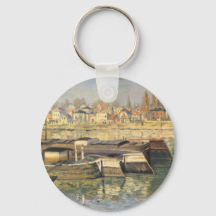 Seinen vid Asnieres av Claude Monet Nyckelring