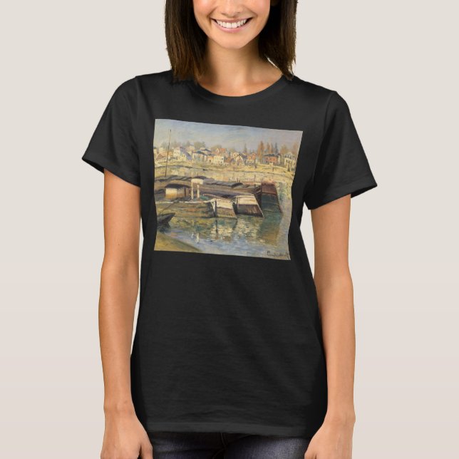 Seinen vid Asnieres av Claude Monet Tee Shirt (Framsida)