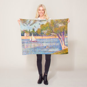 Seinen vid La Grande Jatte, Seurat Fleecefilt