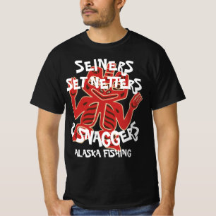 SEINERS SET NETTERS & SNAGGERS WHITTIER ALASKA T SHIRT