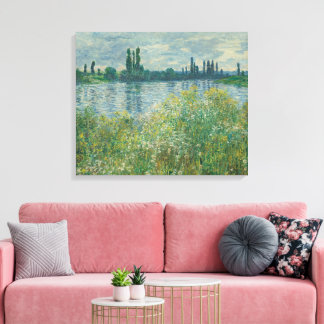 Seines banker av Claude Monet Canvastryck