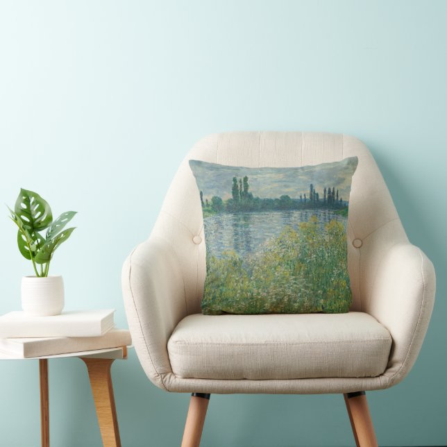 Seines banker av Claude Monet Kudde (Stol)