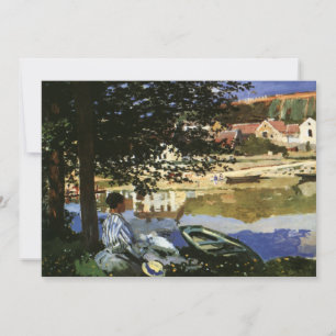 Seines strand, Bennecourt av Claude Monet