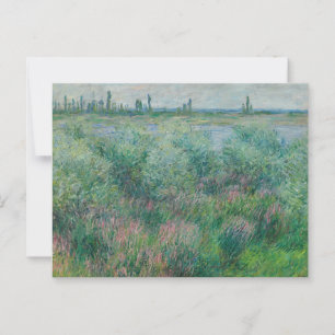 Seines strandbankar nära Vétheuil, Monet 1881 Vykort