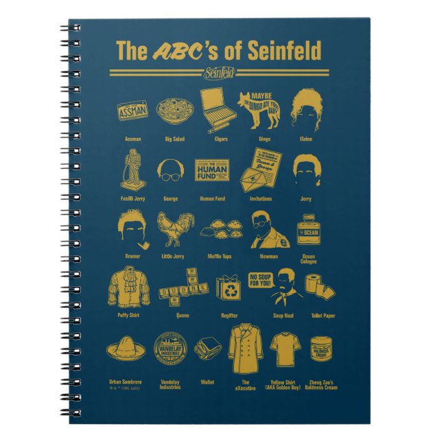 Seinfeld | ABC:s Seinfeld Infografik Anteckningsbok (Framsidan)