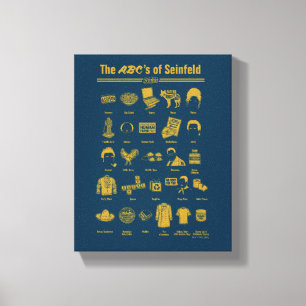 Seinfeld ABC:s Seinfeld Infografik Canvastryck