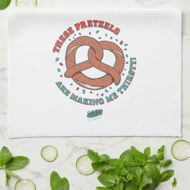 Seinfeld | De här lokalerna Skapar mig törstig Kökshandduk (Vikta)