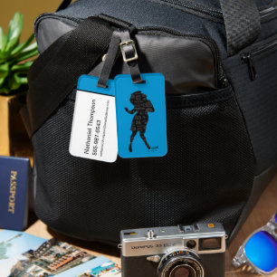 Seinfeld   Elaine Dance Silhouette Bagagebricka