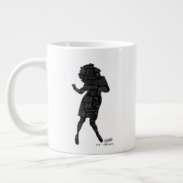 Seinfeld | Elaine Dance Silhouette Jumbo Mugg (Vänster)
