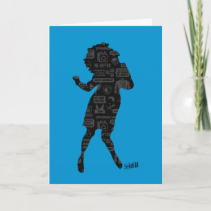 Seinfeld Elaine Dance Silhouette Kort