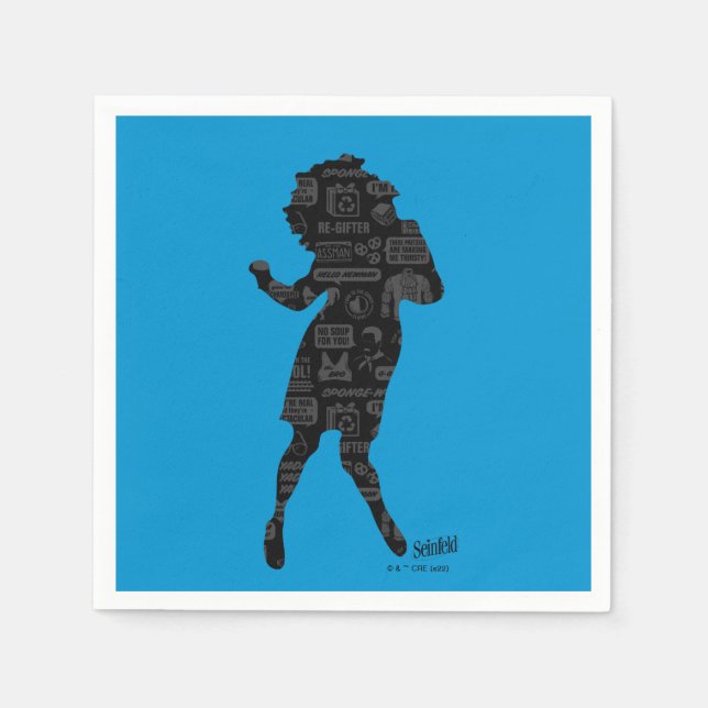 Seinfeld | Elaine Dance Silhouette Pappersservett (Framsidan)