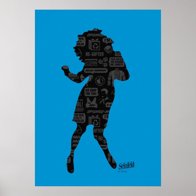 Seinfeld | Elaine Dance Silhouette Poster (Framsidan)