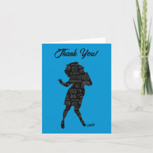 Seinfeld   Elaine Dance Silhouette Tack Kort