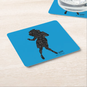 Seinfeld Elaine Dance Silhouette Underlägg Papper Kvadrat