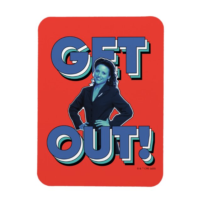 Seinfeld | Elaine - Ut! Magnet (Vertikal)