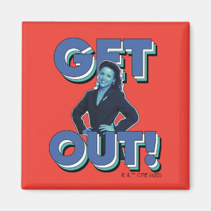 Seinfeld   Elaine - Ut! Magnet
