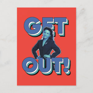 Seinfeld   Elaine - Ut! Vykort