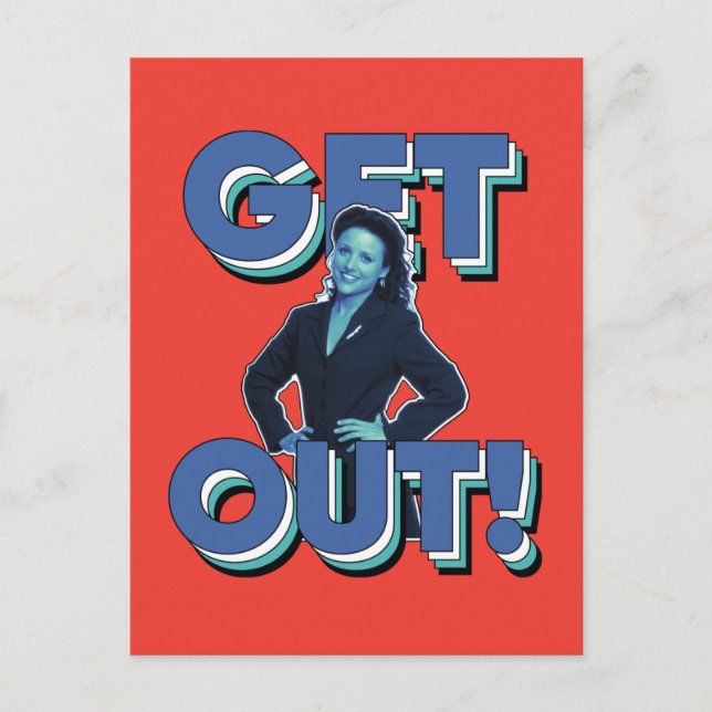 Seinfeld | Elaine - Ut! Vykort (Framsida)