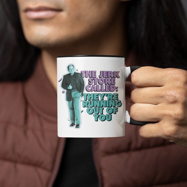Seinfeld | George Costanza "The Idiot Store call" Mugg (Person holding mug)
