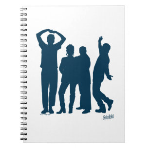 Seinfeld Group Silhouette Graphic Anteckningsbok