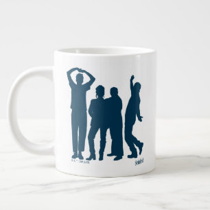 Seinfeld   Group Silhouette Graphic Jumbo Mugg