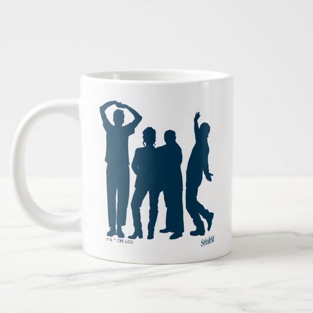 Seinfeld | Group Silhouette Graphic Jumbo Mugg (Vänster)